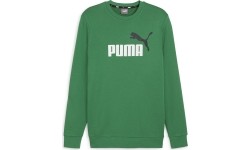 Bluza męska Puma Ess+ 2 Col Big Logo zielona 586763 86