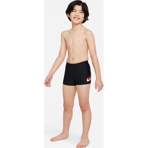 Szorty kąpielowe Nike Scribble Square Leg dla młodzieży, czarne NESSE041 001