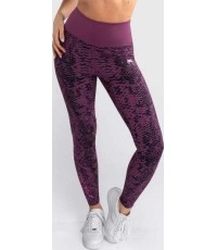 Damskie legginsy Venum Amazonia o pełnej długości - fioletowe