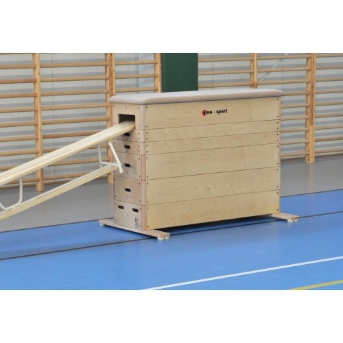 Skrzynia gimnastyczna Coma-Sport GS-291, 6-częściowa, z systemem transportowym, skóra syntetyczna