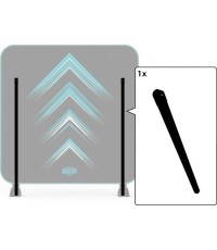 AeroWall prosta rura ramy 2x2