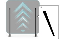 AeroWall - Rura ramowa prosta 2x2