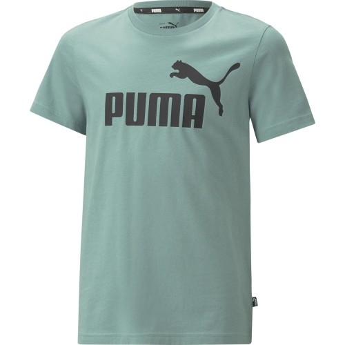 Koszulka młodzieżowa Puma Ess Logo Tee, zielona 586960 84