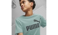 Koszulka młodzieżowa Puma Ess Logo Tee, zielona 586960 84