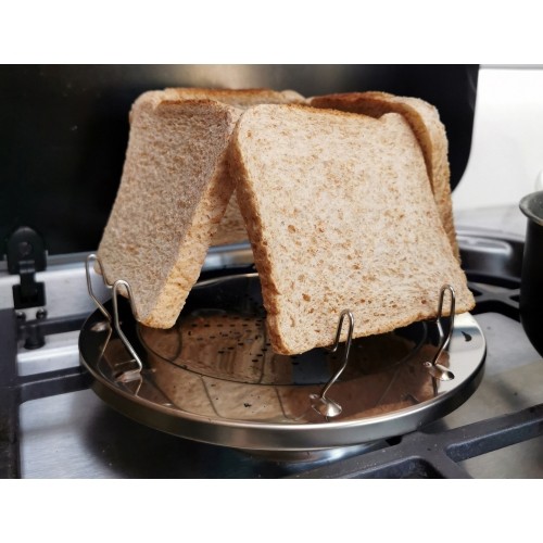 Origin Outdoors Toster do kuchenki kempingowej ze stali nierdzewnej