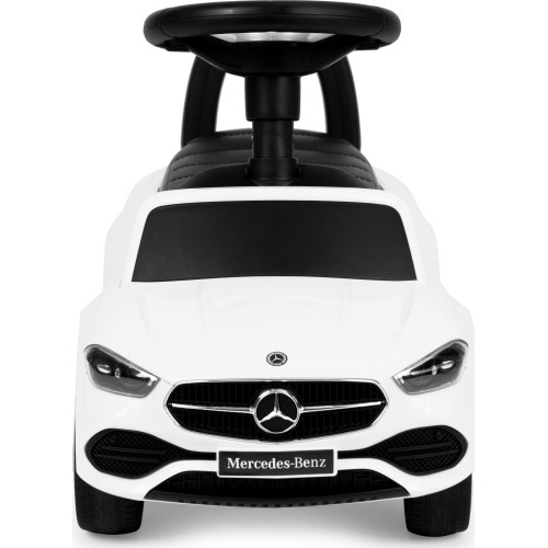 Auto na akumulator Mercedes C CLASS, interaktywna kierownica, dźwięki, białe