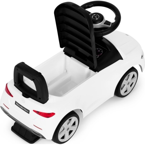Auto na akumulator Mercedes C CLASS, interaktywna kierownica, dźwięki, białe