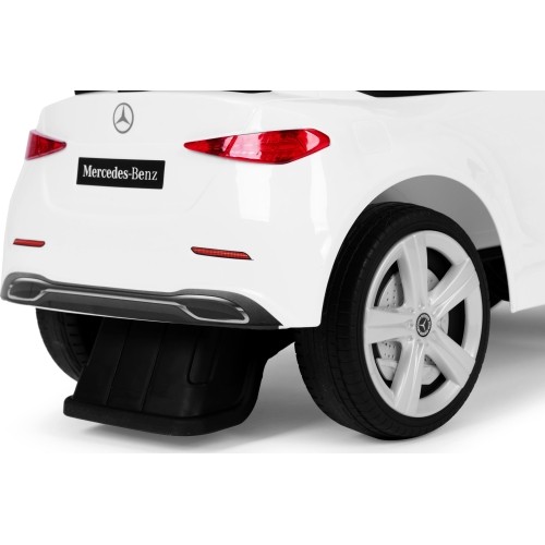Auto na akumulator Mercedes C CLASS, interaktywna kierownica, dźwięki, białe