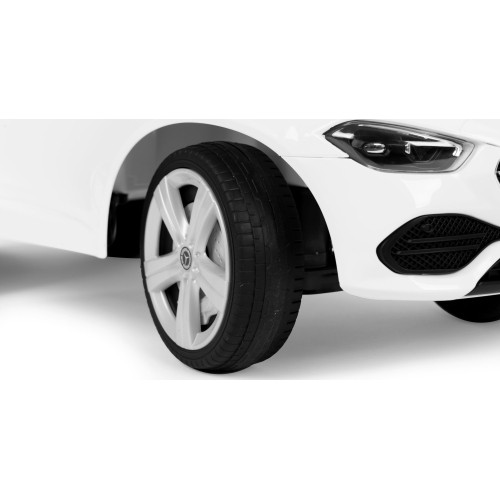 Auto na akumulator Mercedes C CLASS, interaktywna kierownica, dźwięki, białe