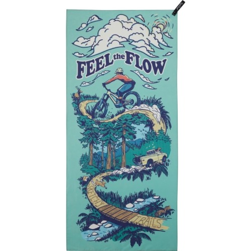 PackTowl PT Personal Body Flow Print - Žalia