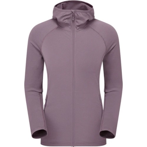 Damska bluza Montane F Protium Lite Hoodie - Rausva