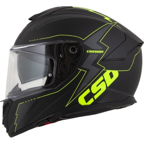 Kask motocyklowy Cassida Integral GT 2.1 Flash Matte Black/Fluo Yellow/Dark Gray