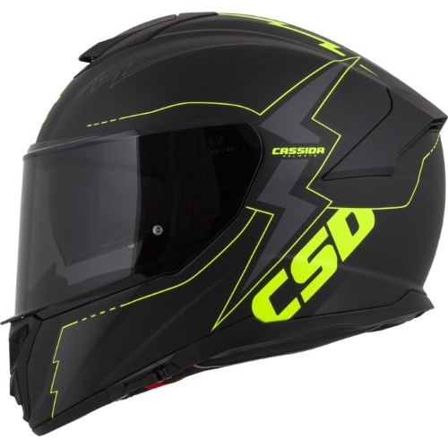 Kask motocyklowy Cassida Integral GT 2.1 Flash Matte Black/Fluo Yellow/Dark Gray