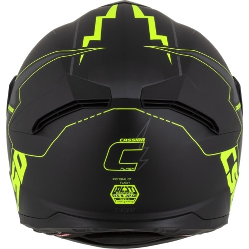 Kask motocyklowy Cassida Integral GT 2.1 Flash Matte Black/Fluo Yellow/Dark Gray