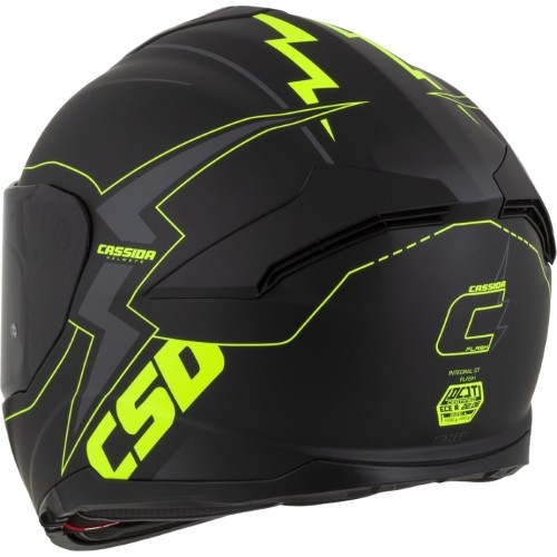 Kask motocyklowy Cassida Integral GT 2.1 Flash Matte Black/Fluo Yellow/Dark Gray