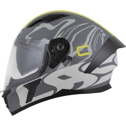 Kask motocyklowy Cassida Orbit Multivers Matte Gray/Light Gray/Fluo Yellow/Black