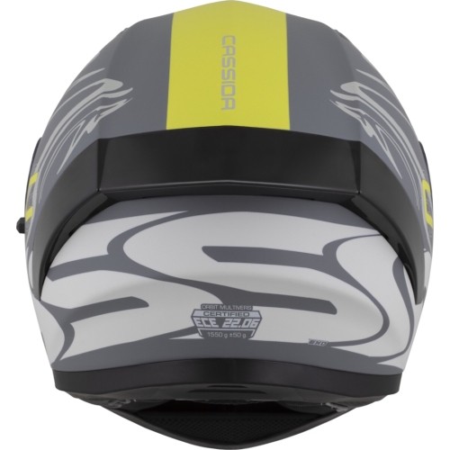 Kask motocyklowy Cassida Orbit Multivers Matte Gray/Light Gray/Fluo Yellow/Black