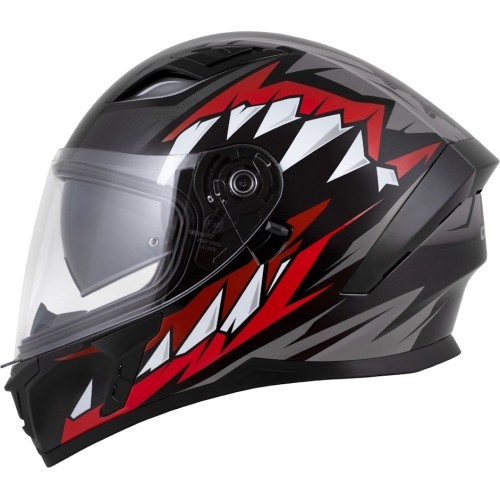 Kask motocyklowy Cassida Orbit StriX czerwony/szary/biały/czarny