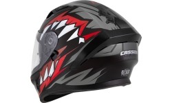 Kask motocyklowy Cassida Orbit StriX czerwony/szary/biały/czarny
