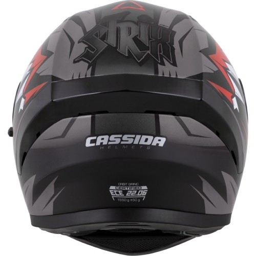 Kask motocyklowy Cassida Orbit StriX czerwony/szary/biały/czarny