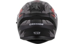 Kask motocyklowy Cassida Orbit StriX czerwony/szary/biały/czarny