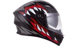 Kask motocyklowy Cassida Orbit StriX czerwony/szary/biały/czarny