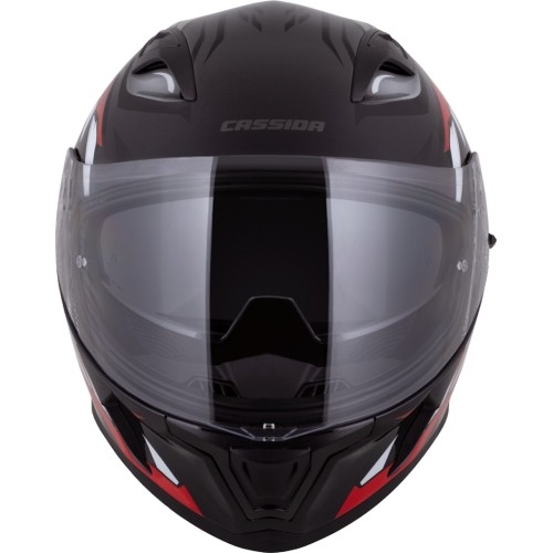 Kask motocyklowy Cassida Orbit StriX czerwony/szary/biały/czarny