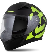 Kask motocyklowy Cassida Orbit Grind matowy czarny / fluorescencyjny żółty