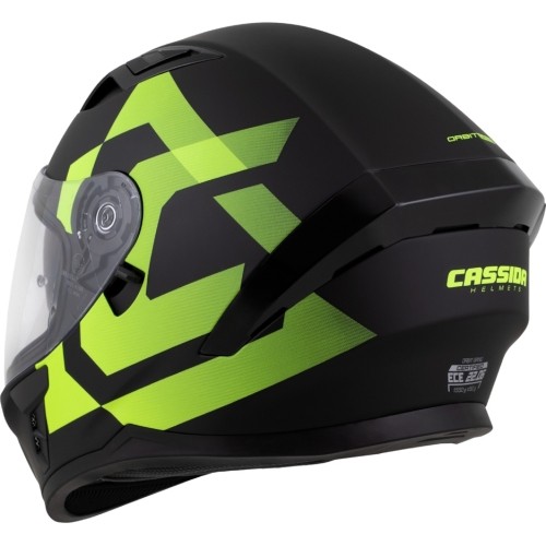 Kask motocyklowy Cassida Orbit Grind Matte Black/Fluo Yellow