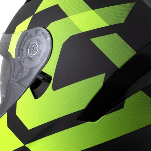 Kask motocyklowy Cassida Orbit Grind Matte Black/Fluo Yellow