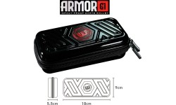 Etui na lotki Winmau Armor G1, czarne