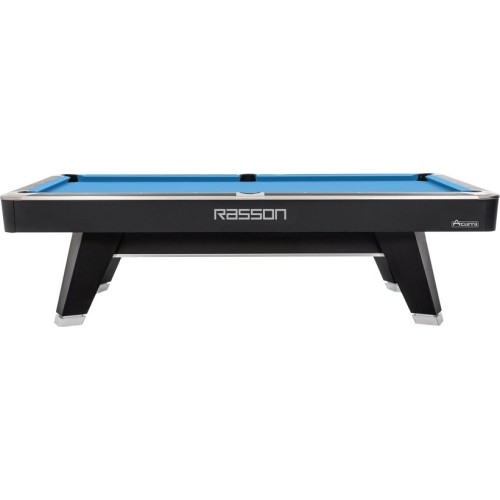 Stół bilardowy Pool Rasson ACURRA Mr-Sung, 9 ft, czarny matowy (Strong Black), łuzy MATCHROOM, Simonis 760 żółtozielony