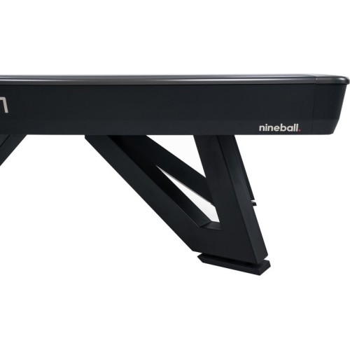 Stół bilardowy, Pool, Rasson Wolf, 9 ft. (Fuß), schwarz, kieszonkowy EPBF, Simonis 760 żółto-zielony