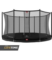 BERG Favorit InGround 380 Czarny + siatka zabezpieczająca Comfort