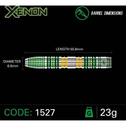 Rzutki Winmau Xenon z końcówką ze stali wolframowej 90%