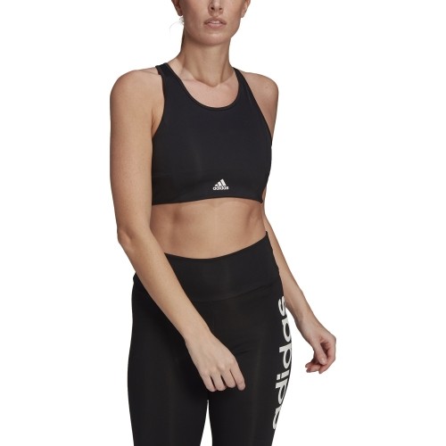 Adidas biustonosz sportowy damski W 3s Bt Black GL3806