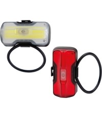 Zestaw lampek Zefal Supervision F20 + R20 USB-C // przednia + tylna (bezprzewodowe, na baterie)