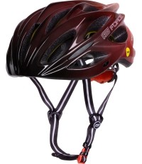 Kask FORCE BULL HUE MIPS // rozmiar S-M (55-58 cm) (czerwony/czarny)