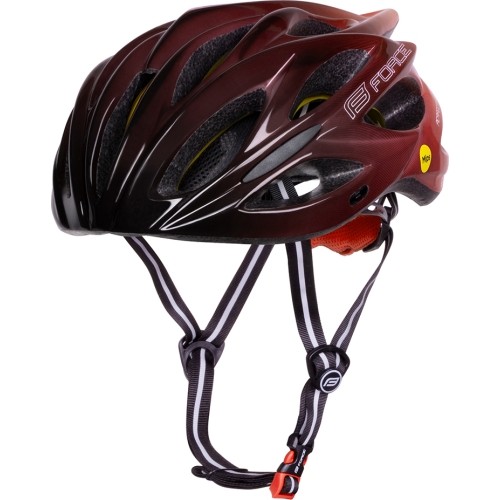 Kask FORCE BULL HUE MIPS // rozmiar L-XL (58-61 cm) (czerwony/czarny)