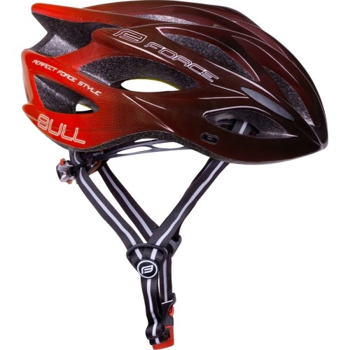 Kask FORCE BULL HUE MIPS // rozmiar L-XL (58-61 cm) (czerwony/czarny)