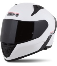 Kask motocyklowy Cassida Aero Solid biały/czarny