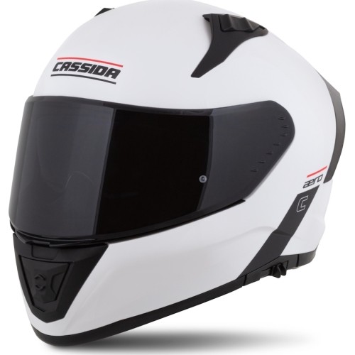 Kask motocyklowy Cassida Aero Solid biało-czarny