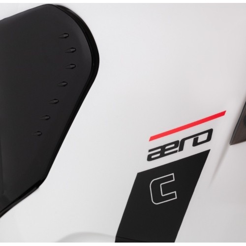 Kask motocyklowy Cassida Aero Solid biały/czarny