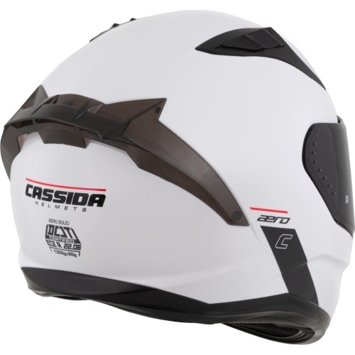 Kask motocyklowy Cassida Aero Solid biały/czarny