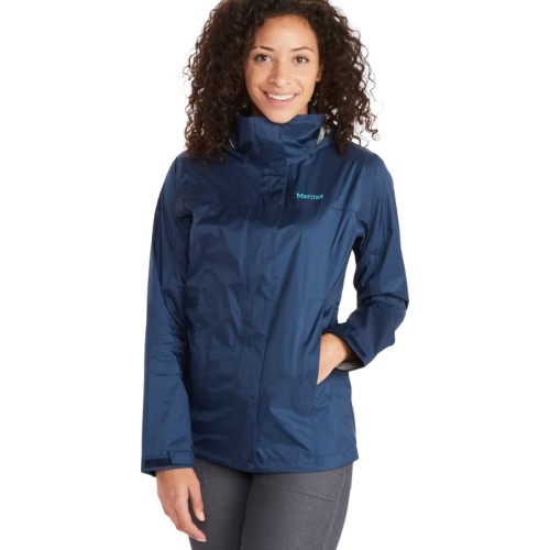 Damska kurtka Marmot W Precip Eco Jacket - Tamsiai mėlyna
