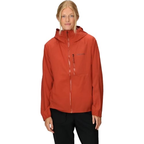 Damska kurtka przeciwdeszczowa Marmot Wm's Superalloy Bio Rain Jacket - Tamsiai rausva (deep heather)