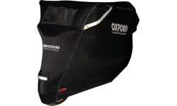 Zewnętrzny pokrowiec motocyklowy Oxford Protex Stretch z membraną klimatyczną L Czarny