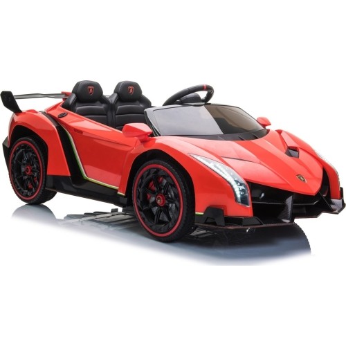 Pojazd elektryczny Lamborghini Veneno, czerwony