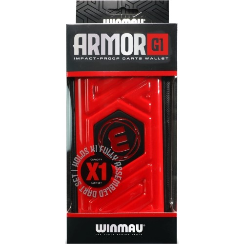 Etui na lotki Winmau Armor G1, czerwone