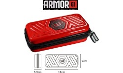 Etui na lotki Winmau Armor G1, czerwone